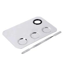 1 комплект, прозрачная косметика для ногтей, палитра, лак, гель, основа для век, набор для смешивания шпатель