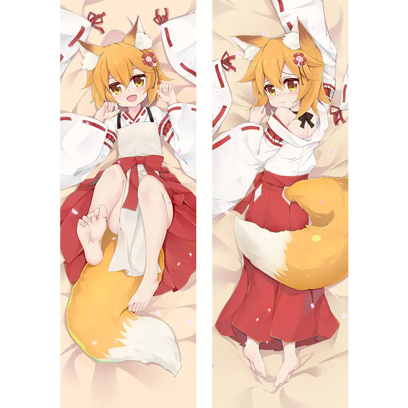 Аниме Sewayaki Kitsune no Senko наволочка Dakimakura Чехол сексуальная девушка 3D двусторонняя печать постельные принадлежности обнимающий тело Чехол для подушки - Цвет: 19020-1