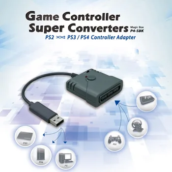 

USB Game Controller Super Converters Adapter for PS2 to for PS3 for PS4/PC Joystick Game for Logitech Wired Controller