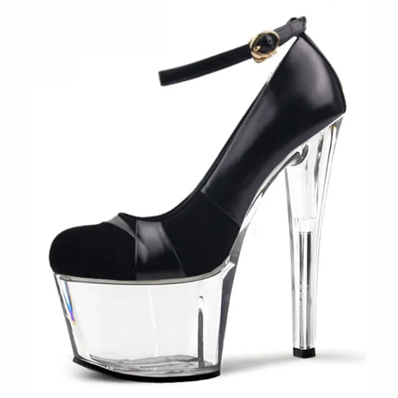 Large size 34-46 artificial suede pumps with high quality 17cm high heels, bride wedding shoes, black blue, dancing shoes