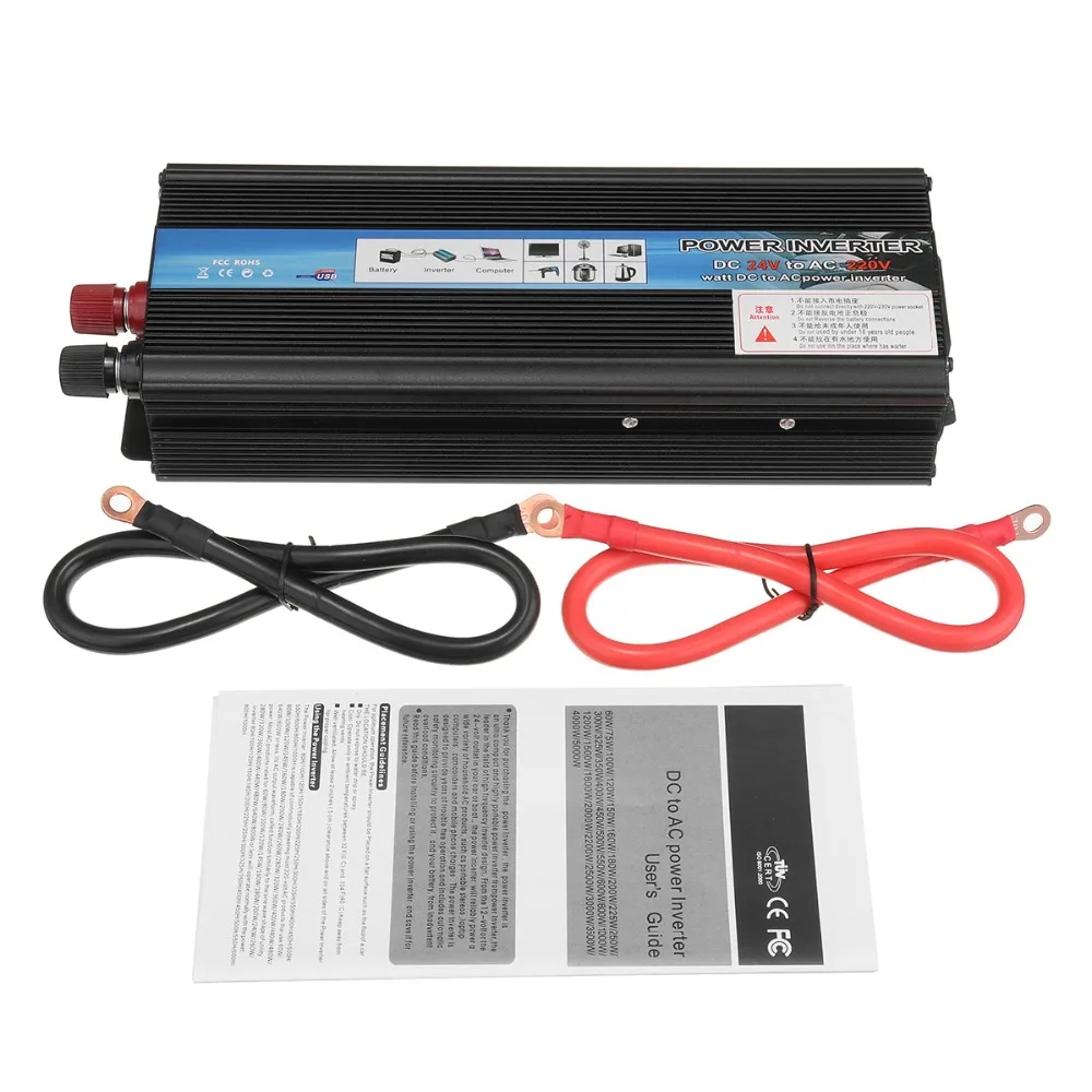 

Car Inverter 12V 220V 5000W 4000W 3000 W Peak Power Voltage Transformer Converter DC 12V To AC 220V Sine Wave Solar Inverter