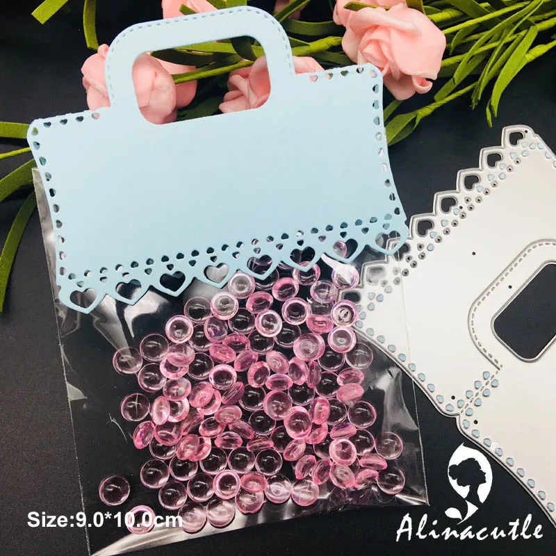 

Die Cut METAL CUTTING DIES cut square top bag topper Alinacraft Scrapbook paper craft album card punch knife art cutter