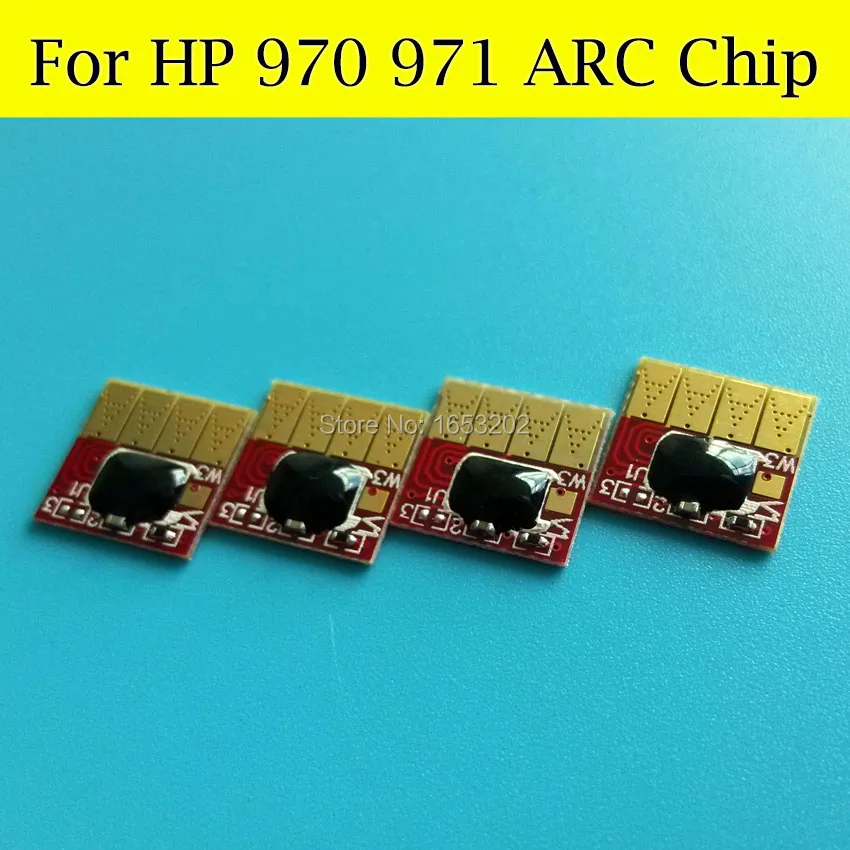 1640AR 4 шт./лот показать уровень чернил ARC чип для HP 970 971 Officejet Pro x451dn x451dw x476dw x476dn x551dw