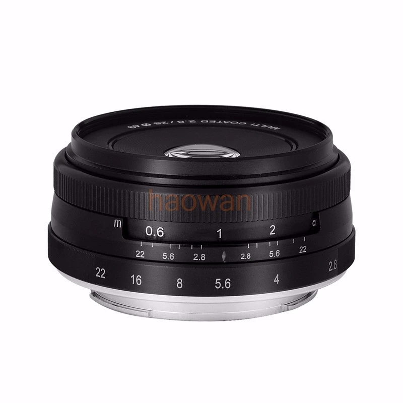

28mm large Aperture Manual Focus Lens APS-C for eosm nikon1 m43 em5 gh5 sony a6500 a7r2 Fujifilm XE2 XM1 XT2 XT20 camera