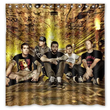 

180x180cm Waterproof Fabric A Day To Remember Mildew Proof Shower Curtain Bathroom Curtains Free Shipping