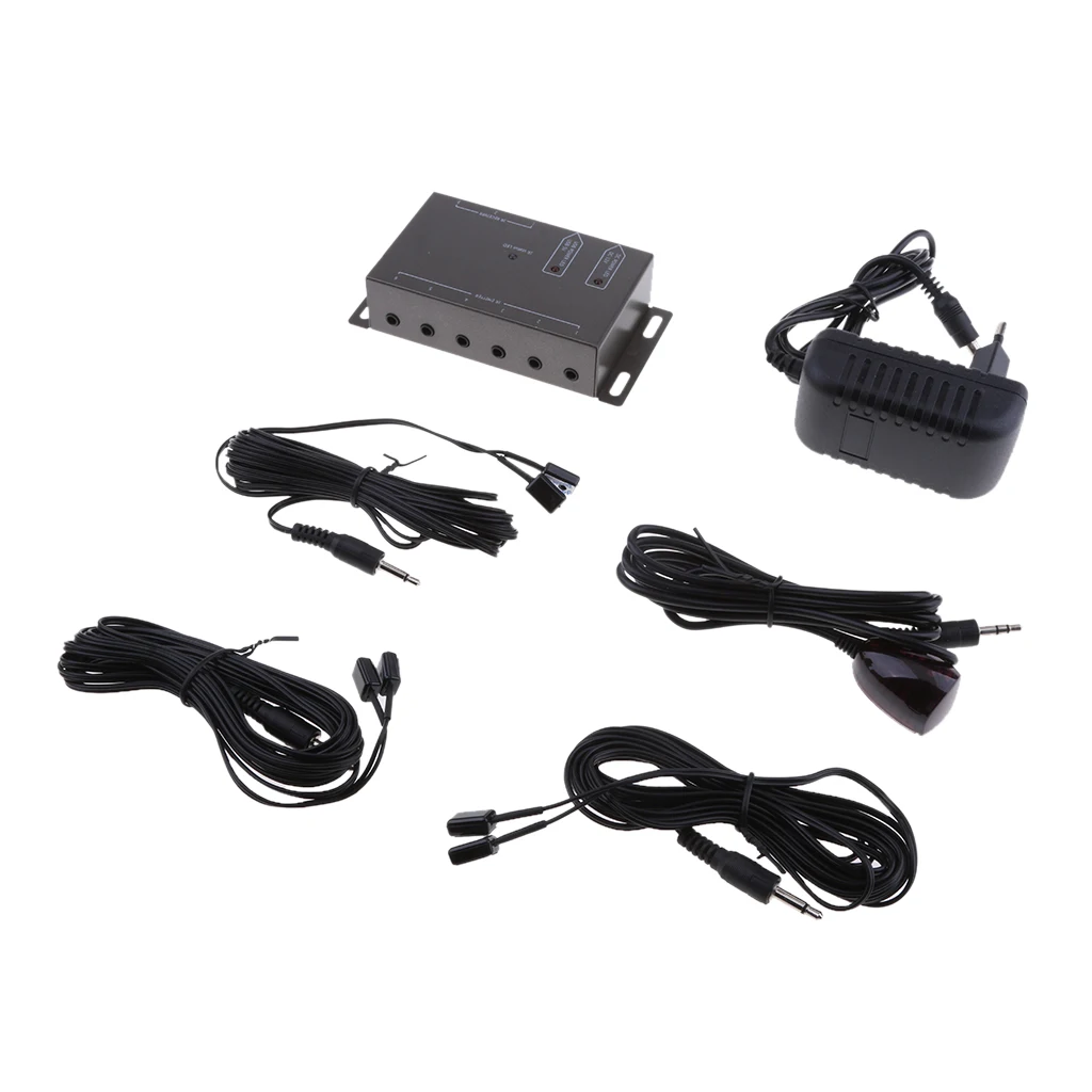 IR Infrared Remote Control Repeater Adapter Extender with Emitter Cable EU