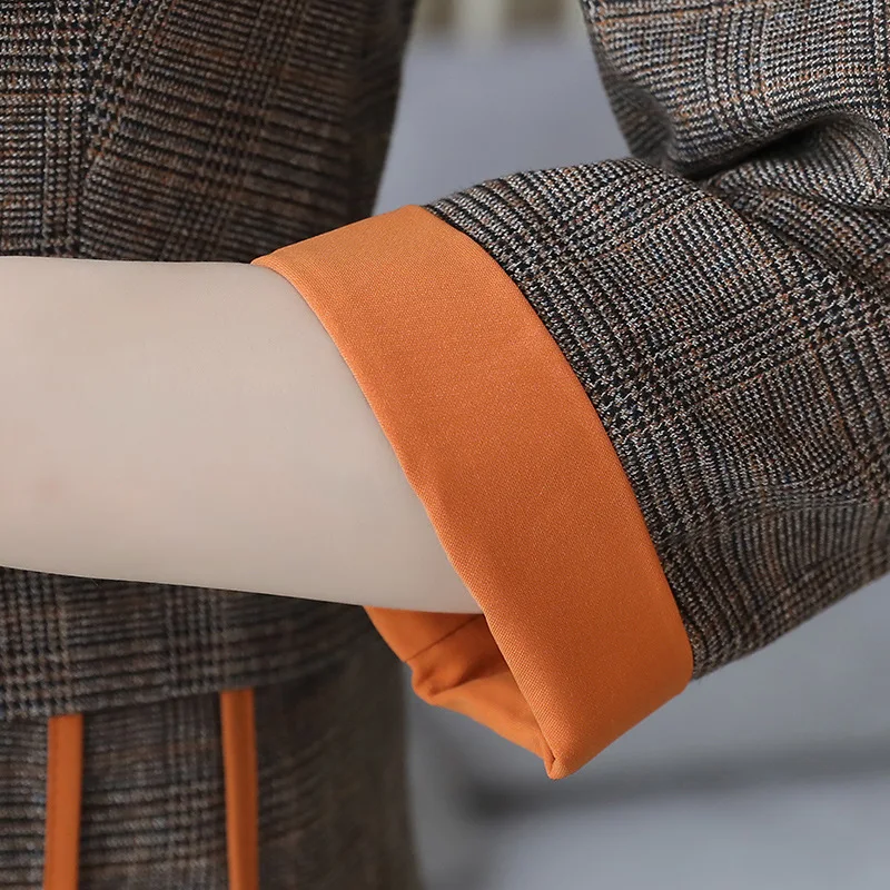 Fashion 2018 New Business Pant Suits Set Blazers Formal Women OL Elegant Plaid 2 Piece Sets Uniform Jackets Set / High Quality Fashion 2018 New Business Pant Suits Set Blazers Formal Women OL Elegant Plaid 2 Piece Sets Uniform Jackets Set / High Quality