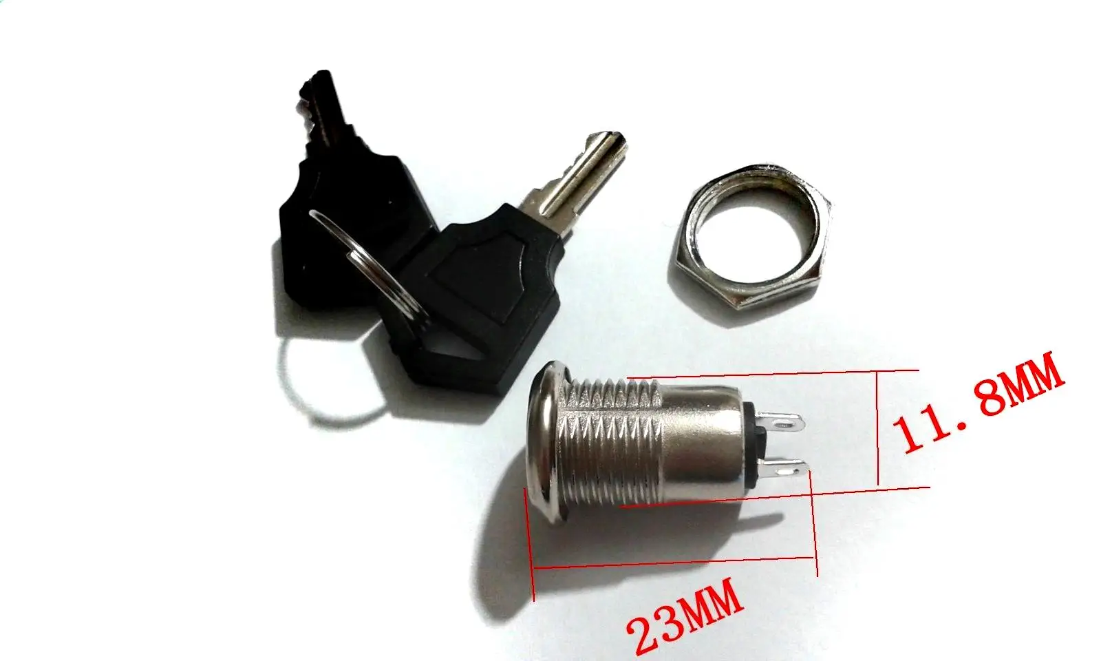 

1SET Key Switch ON/OFF KS1, Key out at OFF Position adapter