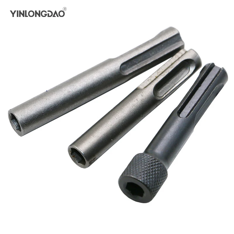 

YINLONGDAO 1/4 hex shank converter drill socket 3Pcs/Set hammer bit adapter conversion tool Hexagon socket Tools