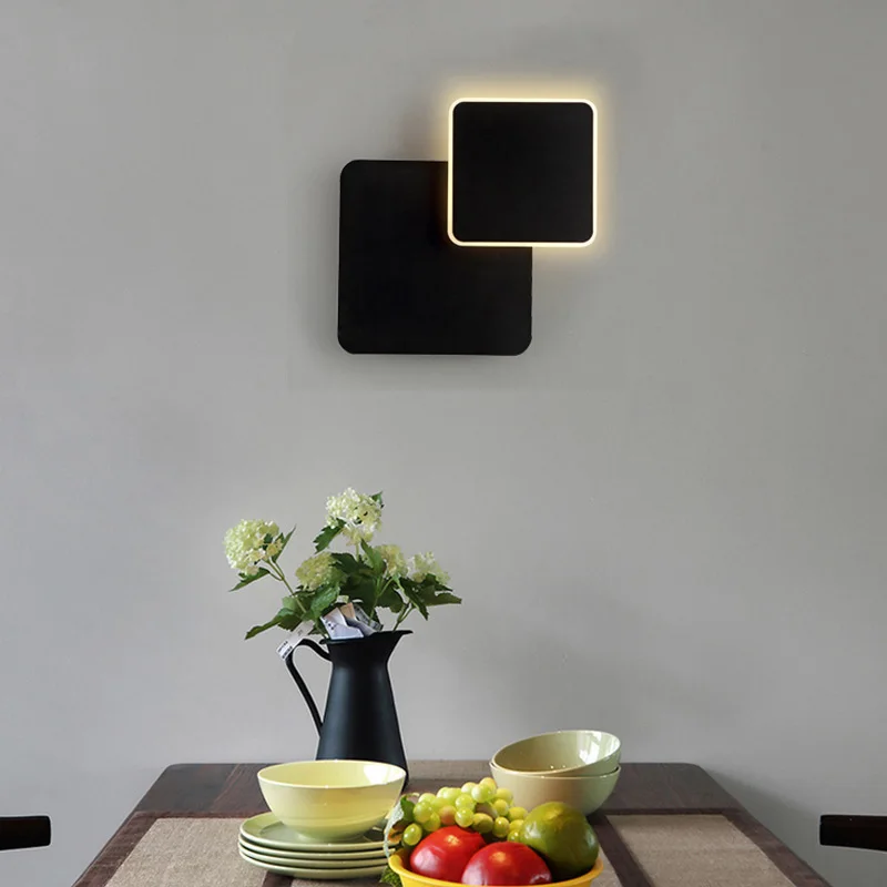  LED Wall Lamp 360 Degree Rotatable Lamp Sconce/Round Plug in Wall Spot for Stairs Living Room Bedro - 32998976536