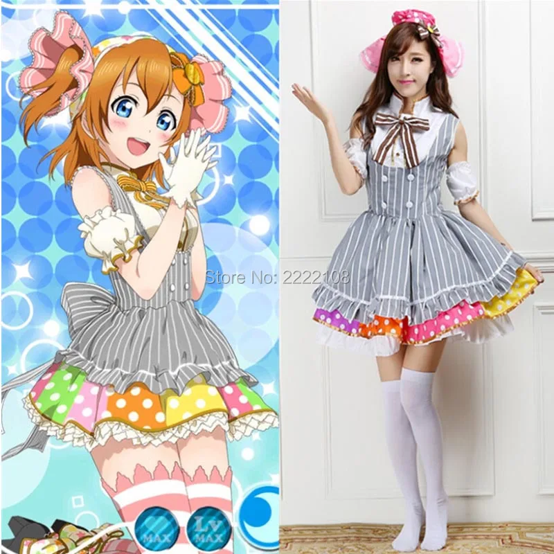 Tanie Japońskie anime kochaj życie Tojo Umi Koroti Eli Hanayo Nico Rin Honoka cukierki pokojówka jednolita księżniczka sukienka lolita przebranie na karnawał