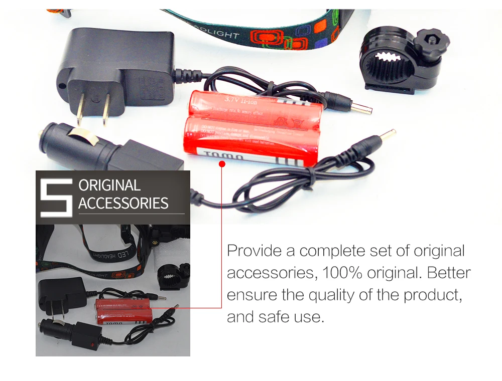 LED Head Lamp T6 Waterproof 6000 Lumens Head Torch Powerful Flashlight Lantern Rechargeable 18650 Battery for camping fishing