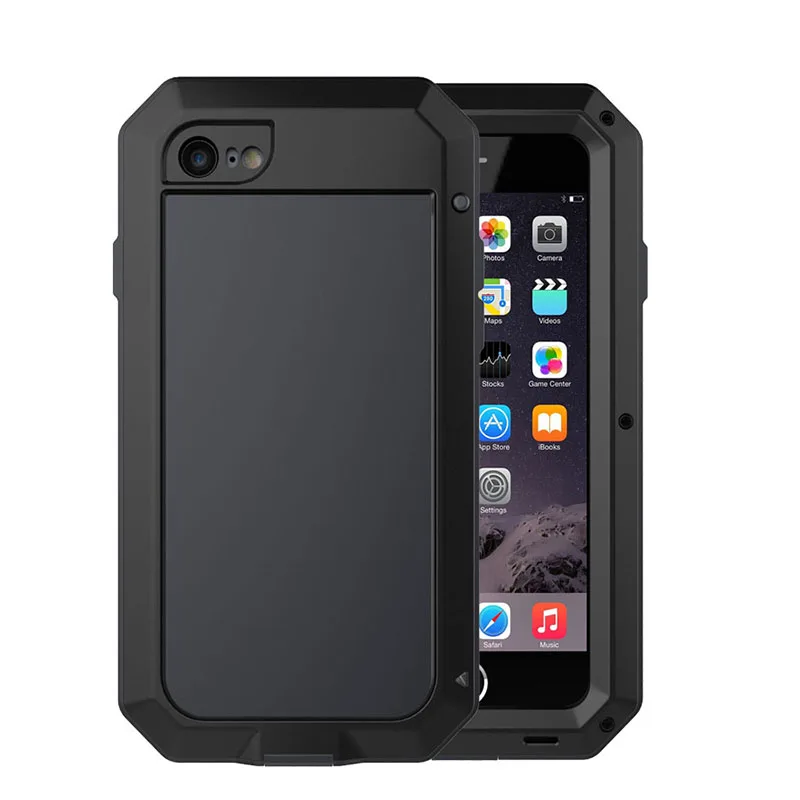 Сверхпрочная защита Doom бронированные металлические алюминиевые телефонные чехлы для iPhone 11 Pro XS MAX XR X 10 6s 7 8 Plus Противоударная прочная крышка
