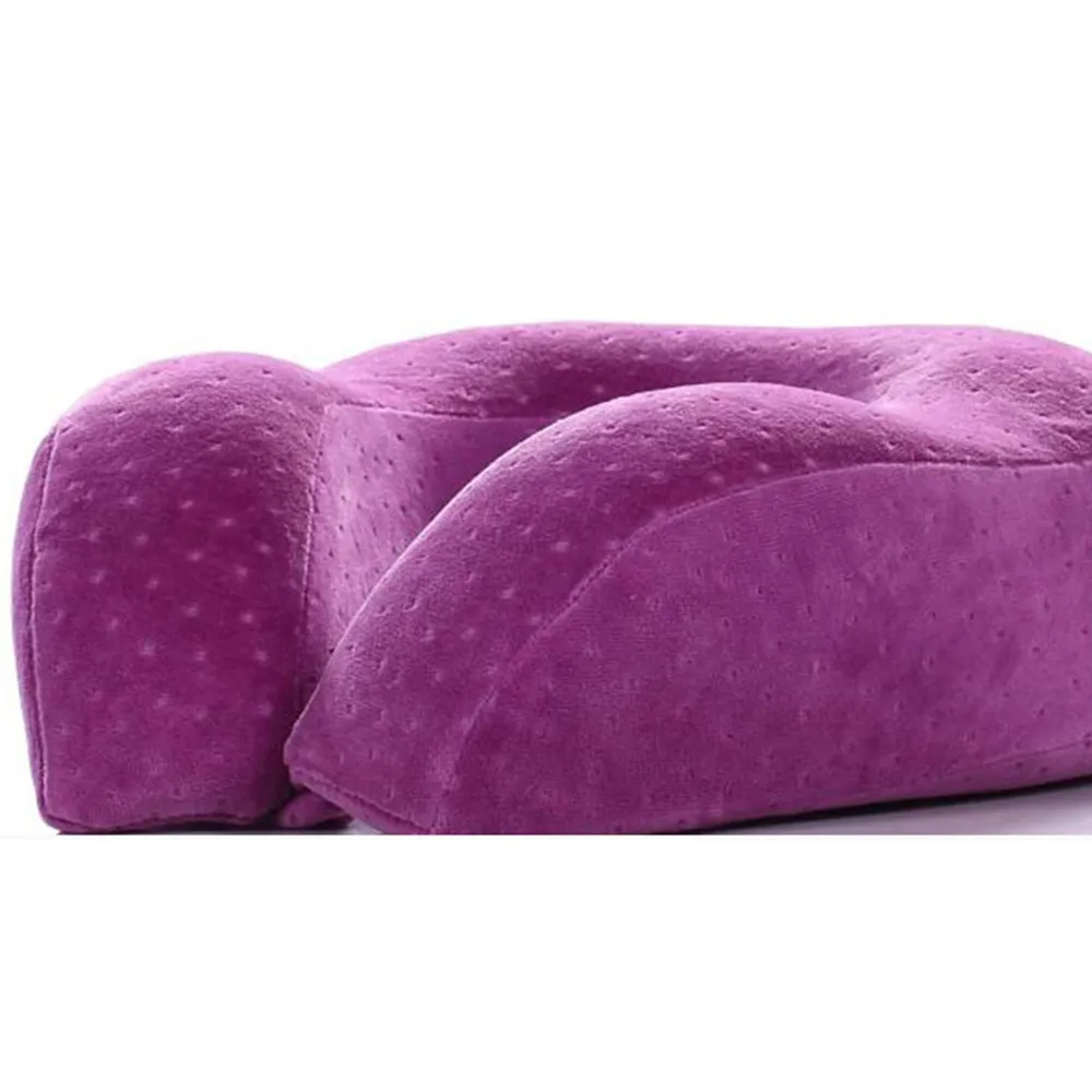 DIY Travel Pillows Memory Foam Comfort TRAVEL PILLOW POUCH AIR SUPPORT BK