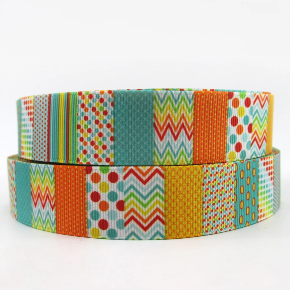 

1" 25mm flowers series dot,tape printed polyester ribbon 10 yards,DIY handmade materials,wedding gift wrap,10Y52083