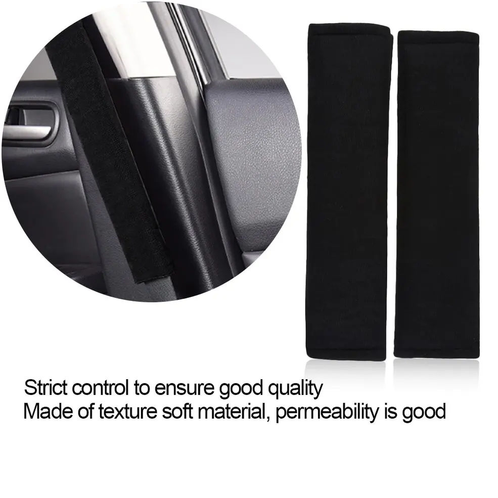 

2Pcs Car Comfortable Safety Seat Belt Shoulder Pads Cover Soft Cushion Harness Pad Truck Strap Cover Automotive Accessories