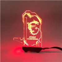 Акриловый GPU кронштейн RGB с подсветкой графическая карта шасси вера лампа вертикальная Подгонянная поддержка ASUS AURA Мульти Стиль - Цвет лезвия: Red(Remark NO.)