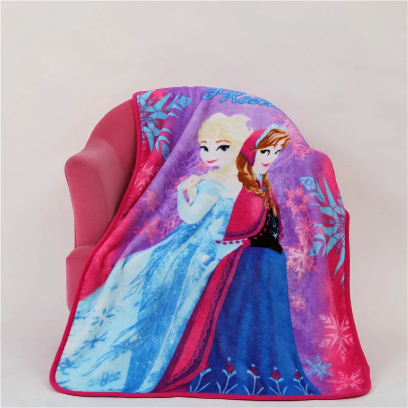 Disney Frozen Anna Elsa princess Thin Soft Flannel 70x100cm Pets Throw Blanket for Baby Boys Girls Gift on Plane travel