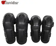 Бесплатная доставка herobiker мотоциклов внедорожной езды осенью наколенники четыре комплекта роликовых коньках деятельности 4 шт.