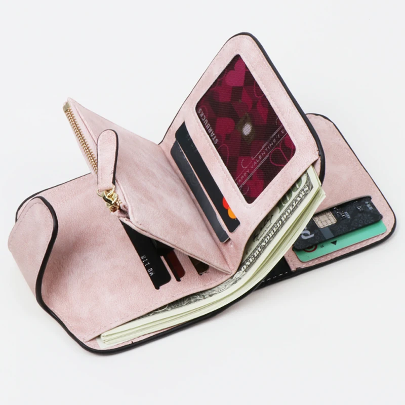 QIMANSHI Женский кошелек из искусственной кожи в стиле ретро, кошелек для монет, клатч для телефона, длинный Органайзер, дизайнерский женский держатель для карт, сумка для денег, черный цвет