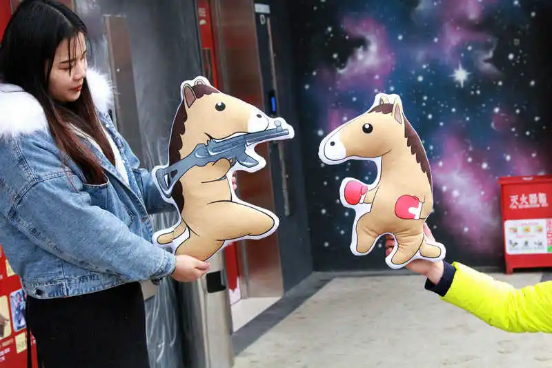 Милая лошадь настоящая жизнь Мягкие плюшевые игрушки-животные Высокого Качества Классические игрушки для детей