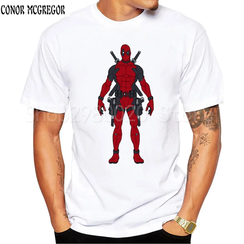 Мужская футболка Новое поступление американский комикс Badass Deadpool мужские