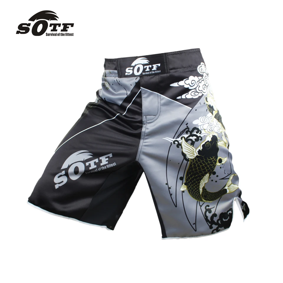 SOTF фитнес свободные удобные большие размеры тайские кулак фитнес шорты ММА Бои Шорты Муай одежда тайская шорты для кикбоксинга ММА