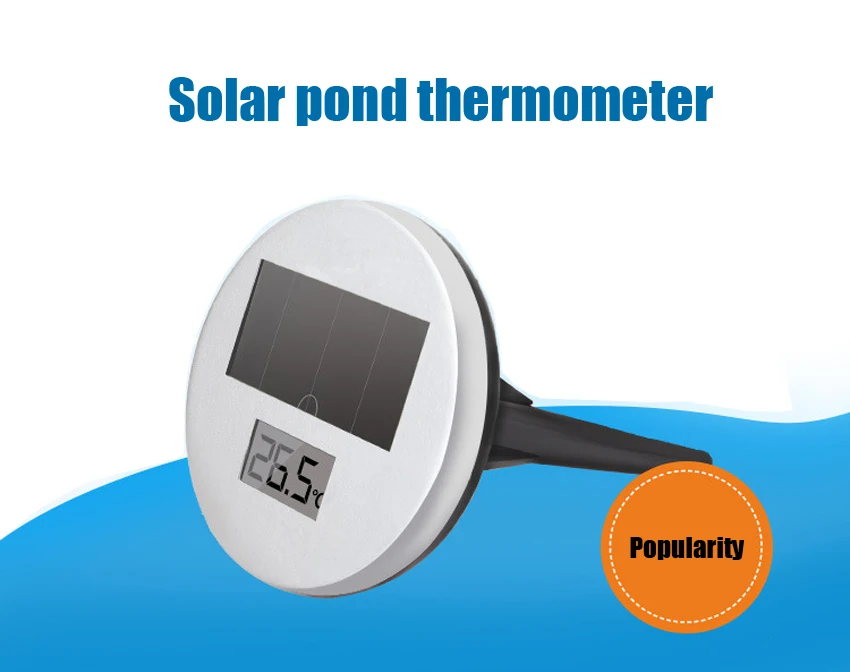 Solar pond thermometer aquarium supplies fishpond electronic water temperature meter greenhouse temperature meter