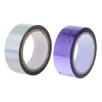 

ZHUTING High Quality 19mmx10M Gold Foil Washi Tape Silver/Purple Color Japanese DIY Scrapbooking Tools Masking Tape