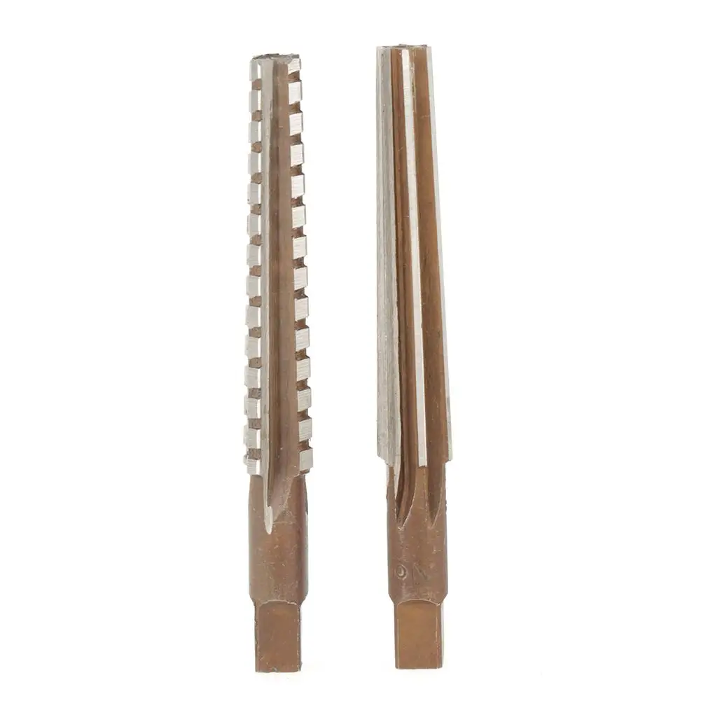 2x HSS MT2 Taper Fine//Rough Reamer Cutter Tool Set Straight Shank 1.5x12.5cm DY