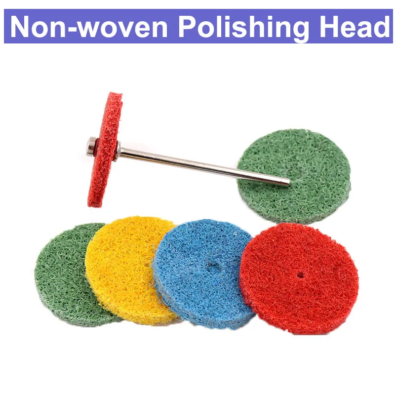 

1Pcs 2.35/3mm Shank Fiber Grinding Head Nylon Wheel Pad Abrasive Tip With Rod Mini Brush Sanding Buffing Polishing Tools