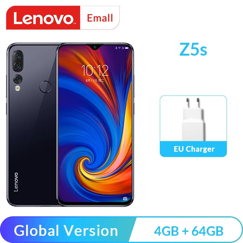 Lenovo Z5s смартфон с 6 3-дюймовым дисплеем восьмиядерным процессором Snapdragon 710 ОЗУ 4 Гб