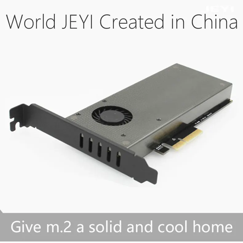 JEYI SK9Pro m.2 расширения NVME адаптер NGFF отложным воротником PCIE3.0 Вентилятор охлаждения SSD двойной добавить на карту SATA3 с вентилятором Алюминий