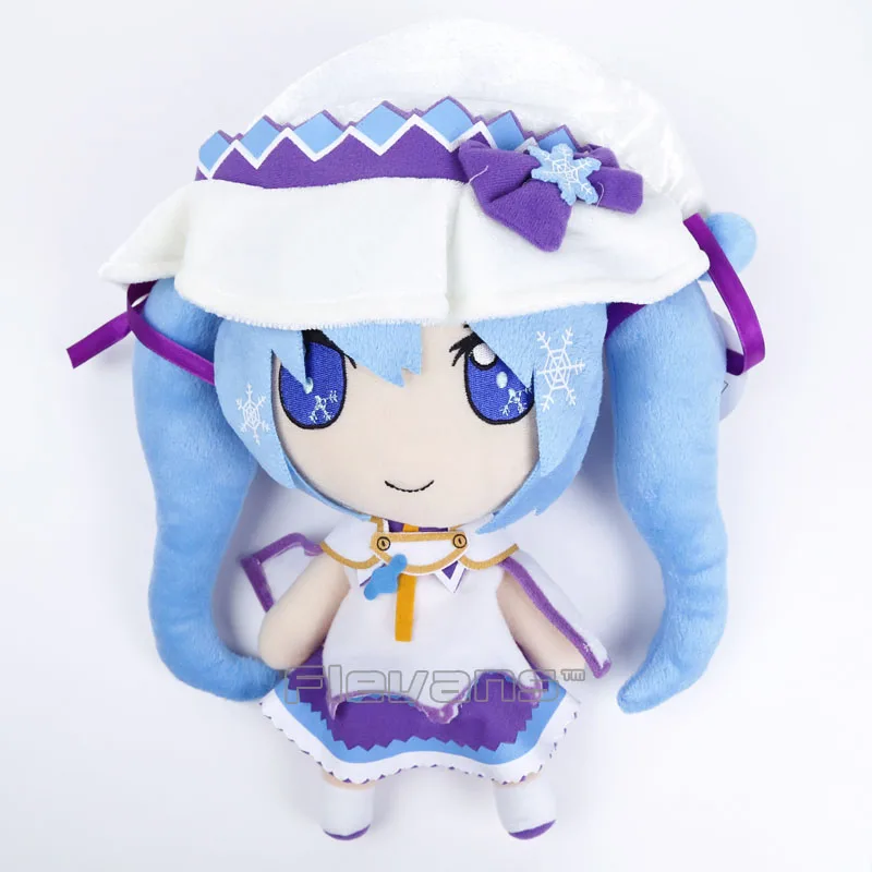 Аниме VOCALOID Hatsune Мику Мягкие плюшевые игрушки снег Мику плюшевые куклы подарок 33 см
