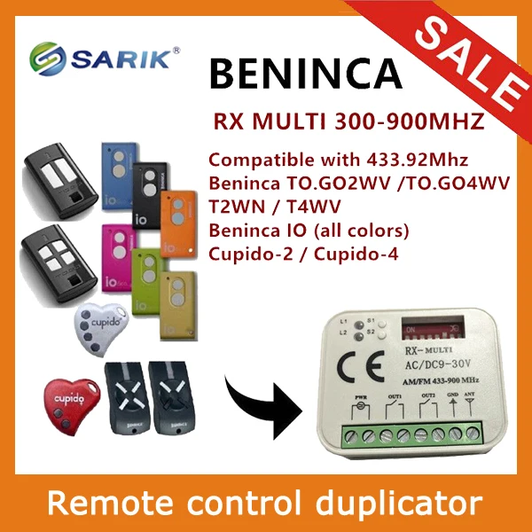 

New type wireless rf universal multi frequency 300-868mhz remote control receiver