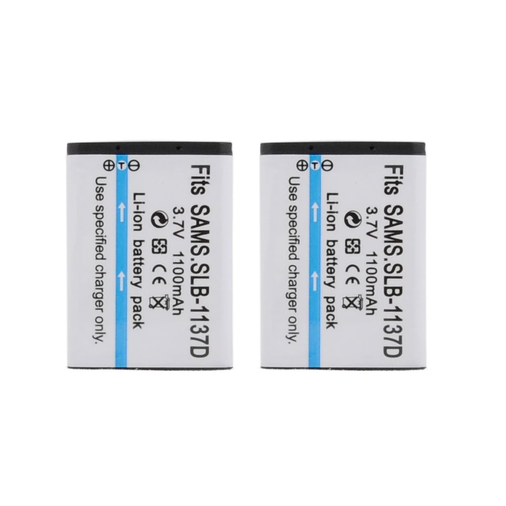 

2 шт./лот запасная батарея для фотоаппарата Φ 1137D для Samsung Φ NV100