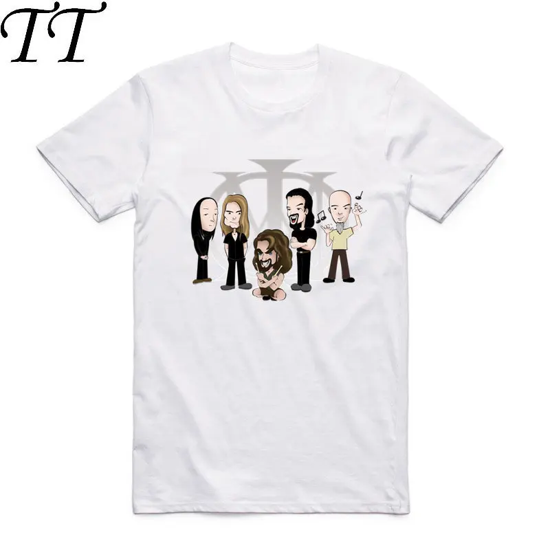 

2019 Men And Women Print Dream Theater Rock Band Fashion Hip Hop T Shirt O-Neck Short Sleeve Summer Casual T-shirt HCP931