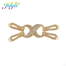 Juya – fermoirs connecteur Infinity pour fabrication de bijoux, accessoires de luxe en pierre naturelle, fabrication de bijoux