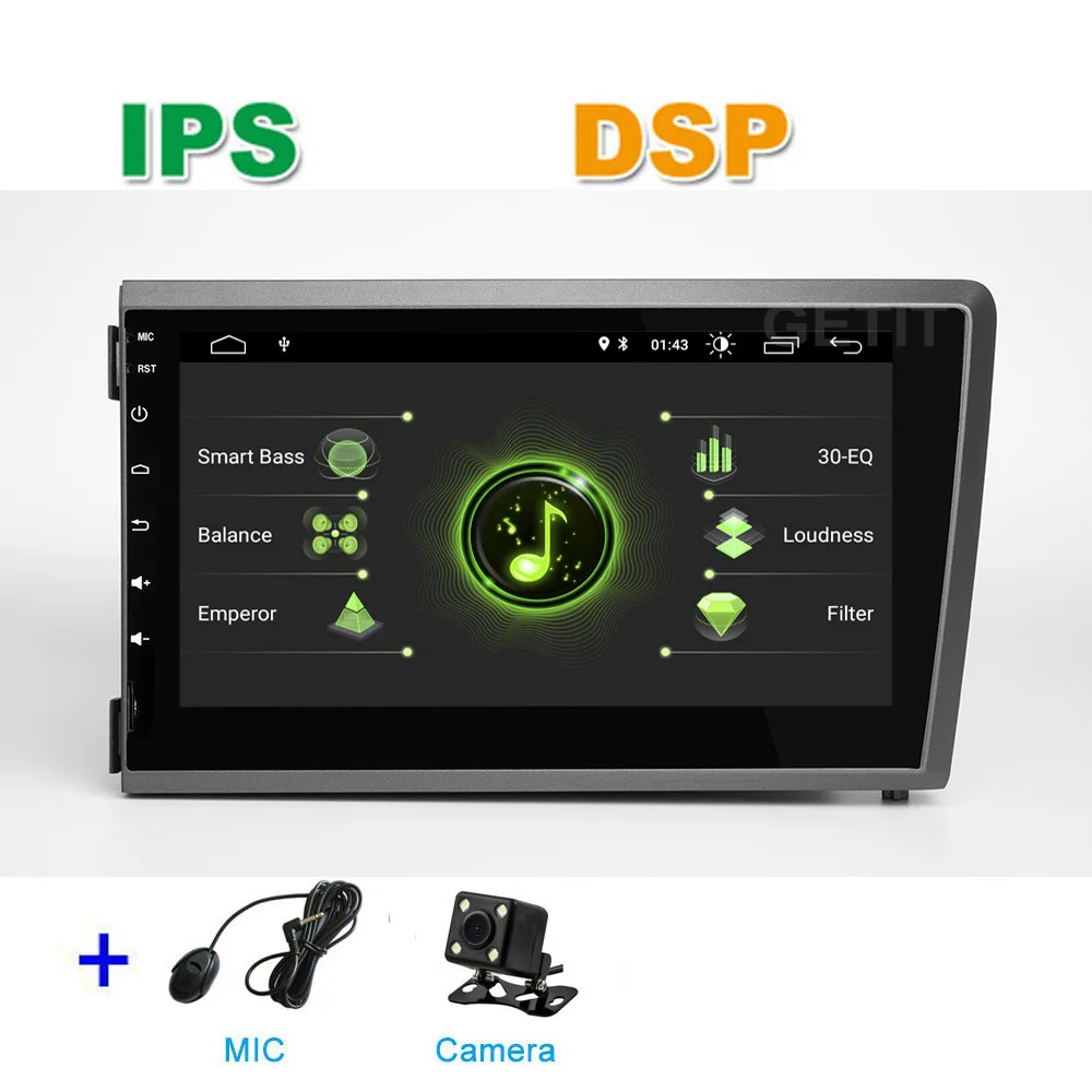 DSP IPS Android 10 Car Stereo Multimedia Radio GPS for Volvo S60 V70 XC70 2000- 2004 with wifi Bluetooth - Цвет: DSP - MIC - CAM