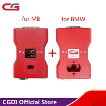 CGDI Prog Key Programmer For BMW Plus CGDI Prog for MB With Reading 8 Foot Chip Free Clip Adapter