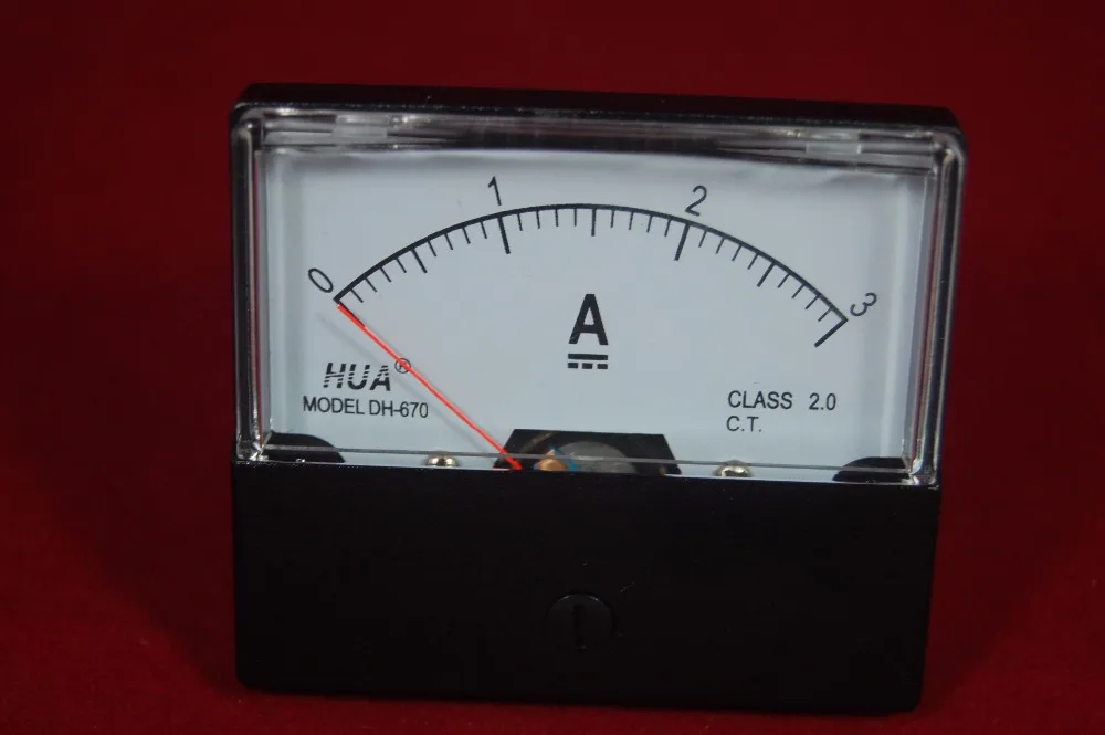 1PC DC 0-40A Analog Ammeter Panel AMP Current Meter 60*70MM with Shunt