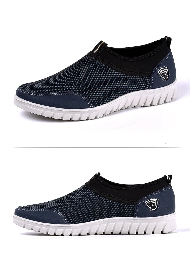 Summer Mesh Shoe Sneakers For Men Shoes Breathable Men's Casual Shoes Slip-On Male Shoes Loafers Casual Walking 38-48