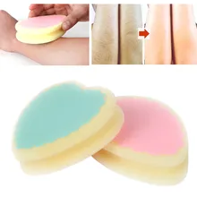 Волшебная безболезненная губка для удаления волос, 3 формы, мягкие милые инструменты для депиляции, губки для ухода за кожей, красивые женские губки