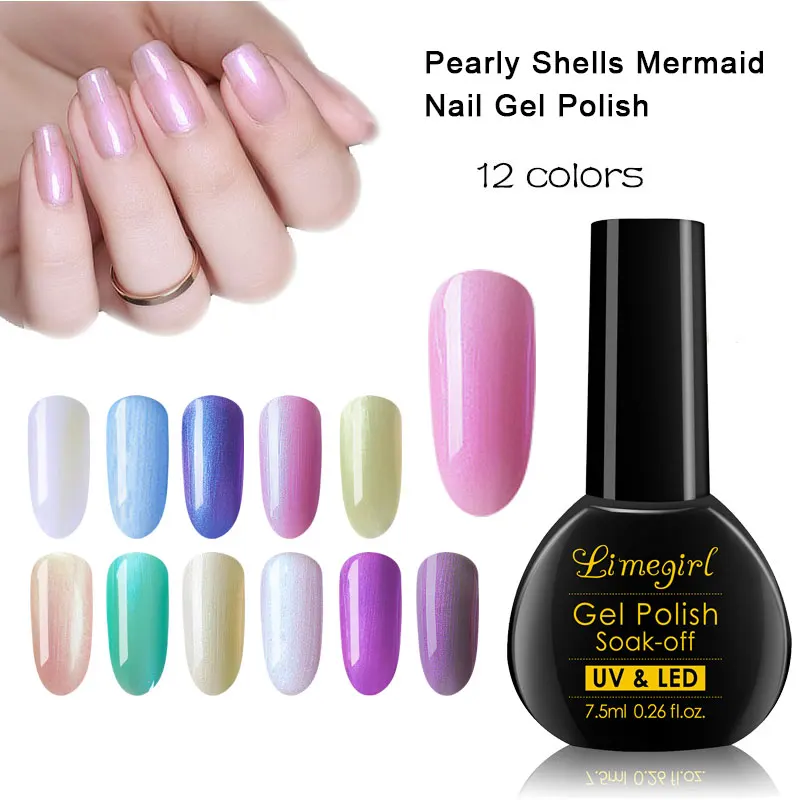 

Pearl Gel Polish Shell UV Gel Nail Polish Gelpolish Permanent Enamel Hybrid Varnish Mermaid Lacquer Lucky Semi Permanen