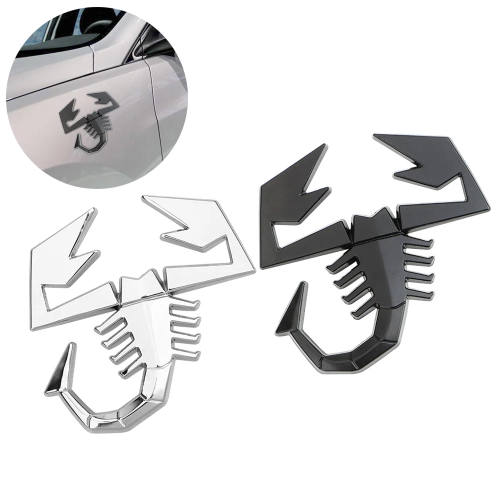 3D Metal Emblem Scorpion Shape Car Stickers Motorcycle Stickers Car