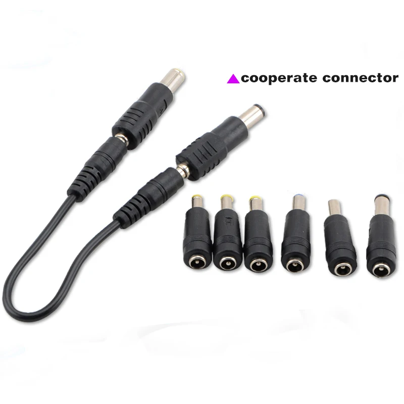 Universal 8pcs Multi type Male Jack AC Power Adapter Computer Cables