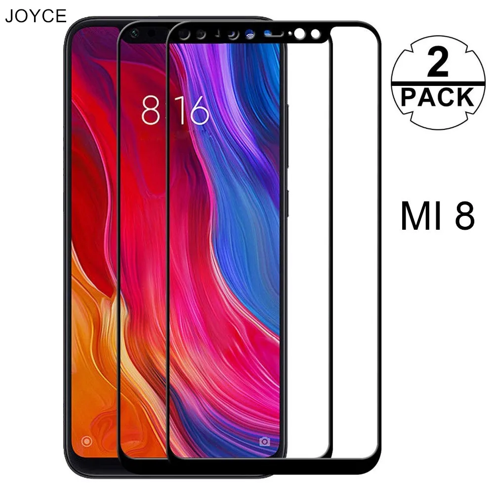 

JOYCE 2Pcs tempered glass for Xiaomi Mix2 2a 2s mix3 mi8 Screen Protector Xiao mi9 mi9se Glass for mi 6x A2 8 lite POCOPHONE F1