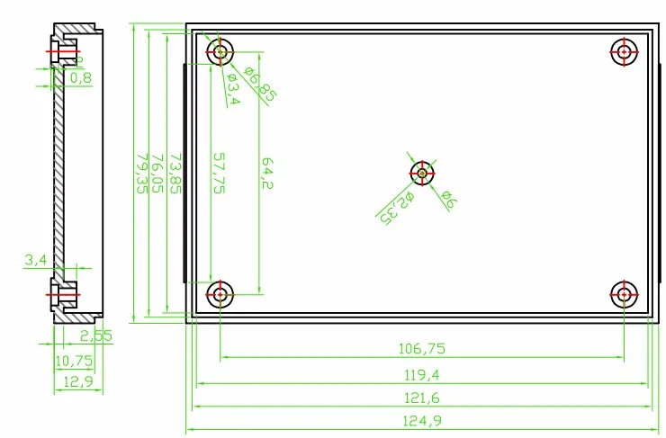 plastic enclosure for electronics control box szomk diy enclosure junction box plastic housing small abs instrument enclosure (4)