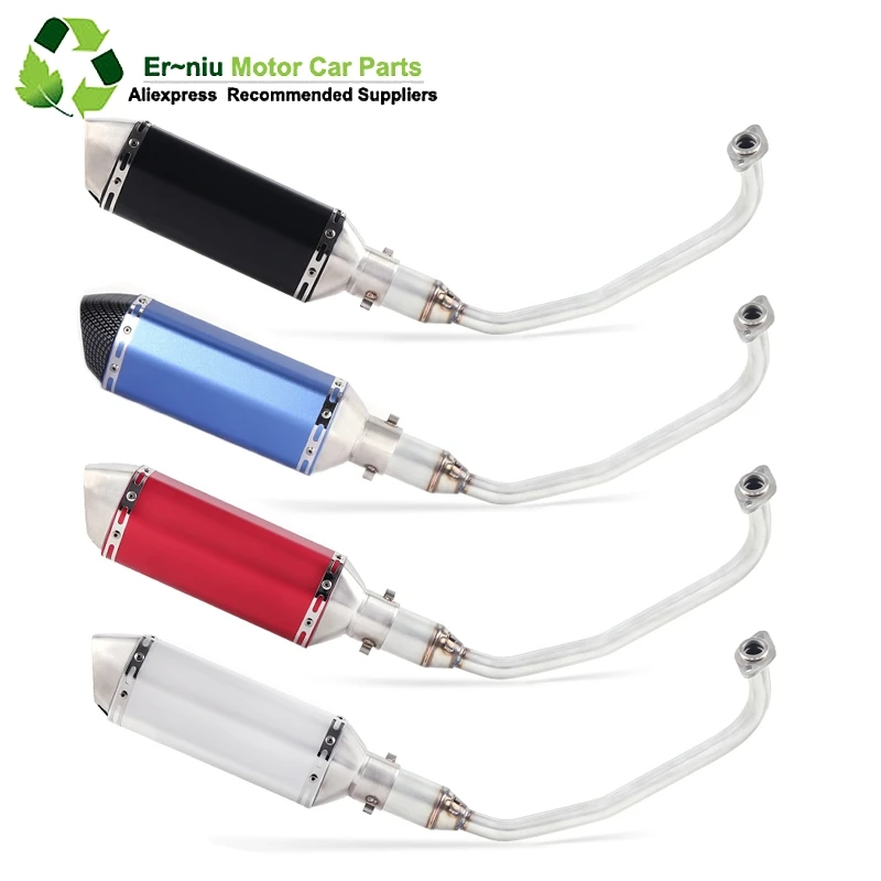 

PCX 125 150 Motorcycle Scooter Exhaust Muffler Full System Middle Pipe Slip-On Escape Fit For HONDA PCX125 PCX150