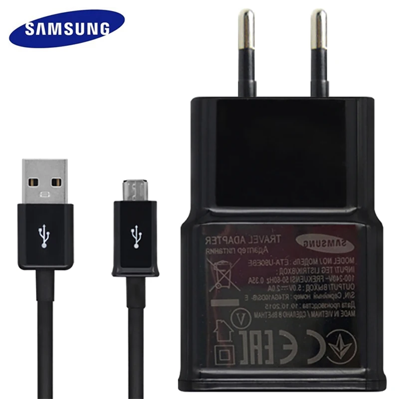 100 Original Samsung Quick Charge 2 0 Fast Charger Output 5V 2A EU Plug for Note
